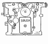 SOLEXキャブレター型識別表 SOLEX・OER